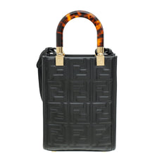 Fendi Black FF Embossed FENDI Mini Sunshine Shopper Bag