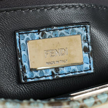 Fendi Blue Python Mini Peekaboo Bag