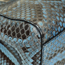 Fendi Blue Python Mini Peekaboo Bag