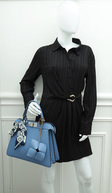 Fendi Blue Selleria ISeeU Peekaboo Medium Bag W/ Fortune Teller