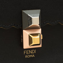 Fendi Black Kan I Stud Small Shoulder Bag