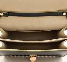 Fendi Black Kan I Stud Small Shoulder Bag
