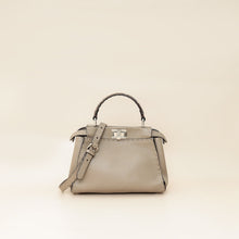 Fendi Etoupe Peekaboo Sellier Mini Python Handle Bag