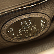Fendi Etoupe Peekaboo Sellier Mini Python Handle Bag