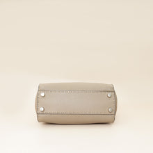 Fendi Etoupe Peekaboo Sellier Mini Python Handle Bag