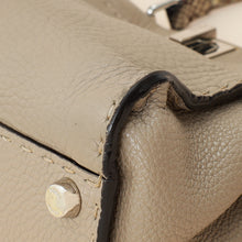 Fendi Etoupe Peekaboo Sellier Mini Python Handle Bag