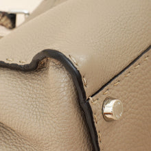 Fendi Etoupe Peekaboo Sellier Mini Python Handle Bag