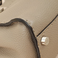 Fendi Etoupe Peekaboo Sellier Mini Python Handle Bag