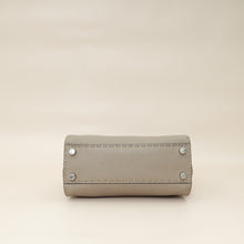 Fendi Dove Grey Peekaboo Sellier Mini Python Handle Bag