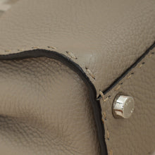 Fendi Dove Grey Peekaboo Sellier Mini Python Handle Bag