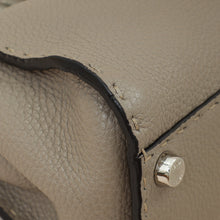 Fendi Dove Grey Peekaboo Sellier Mini Python Handle Bag