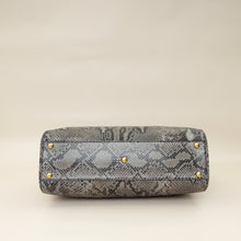 Fendi Grey Peekaboo Python Regular Bag
