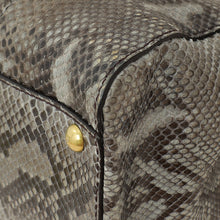 Fendi Grey Peekaboo Python Regular Bag