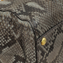 Fendi Grey Peekaboo Python Regular Bag