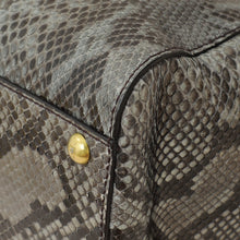 Fendi Grey Peekaboo Python Regular Bag