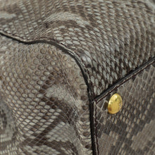 Fendi Grey Peekaboo Python Regular Bag