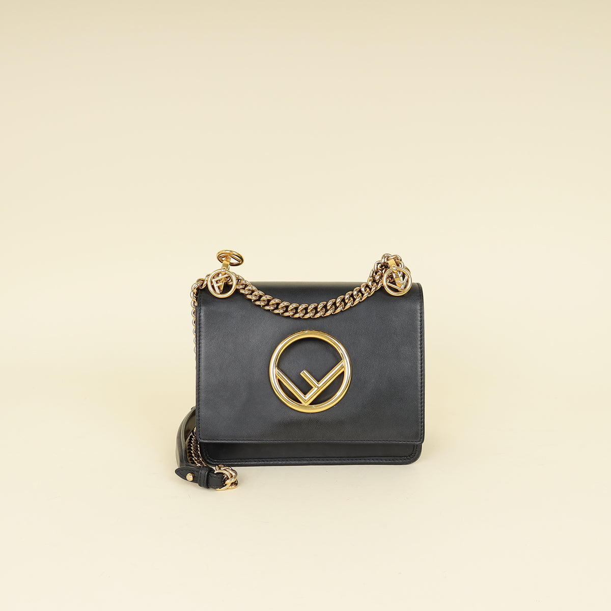 Fendi Black Kan I Small Shoulder Bag