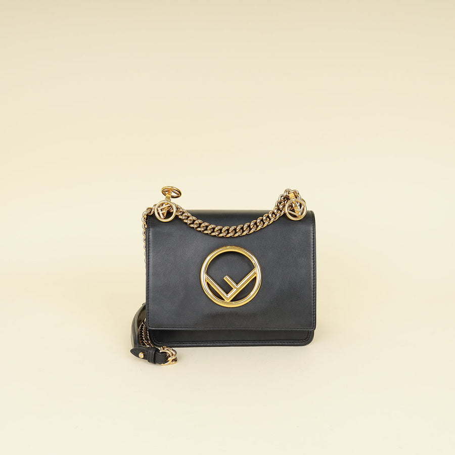 Fendi Black Kan I Small Shoulder Bag