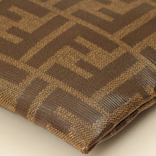 Fendi Tobacco FF Flat Baguette Medium Pouch