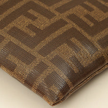 Fendi Tobacco FF Flat Baguette Medium Pouch
