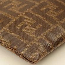 Fendi Tobacco FF Flat Baguette Medium Pouch