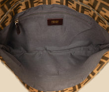 Fendi Tobacco Zucca Mia Flap Large Bag