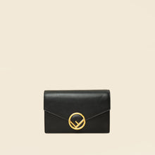 Fendi Black Medium Envelope Wallet on Chain