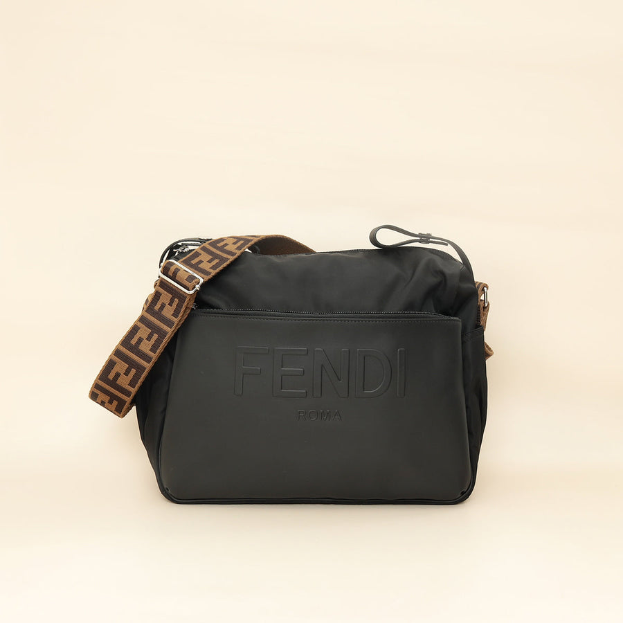 Fendi Black Logo Changing Bag