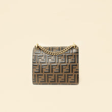 Fendi Bicolor FF Embossed Kan U Chain Small Shoulder Bag