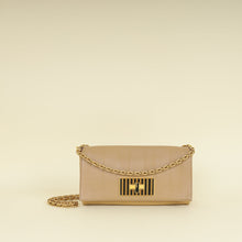 Fendi Beige Pequin Small Shoulder Bag