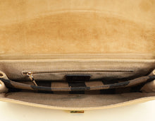 Fendi Beige Pequin Small Shoulder Bag