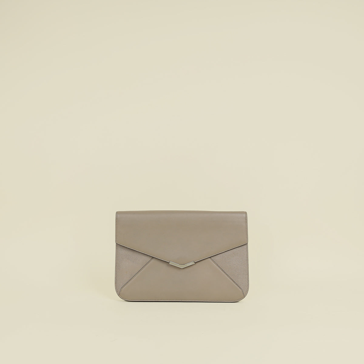 Fendi Khaki 2Jours Envelope Clutch Bag
