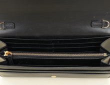 Fendi Black FF Diamonds Continental With Chain