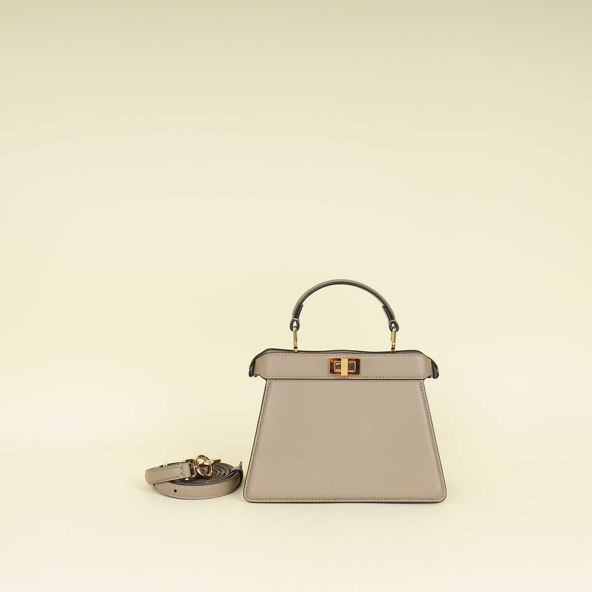 Fendi Taupe Peekaboo ISeeU Petite Bag