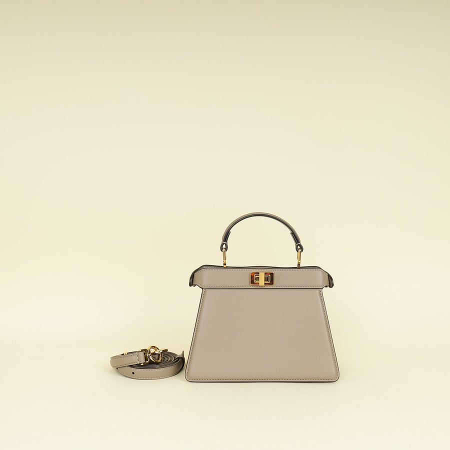 Fendi Taupe Peekaboo ISeeU Petite Bag