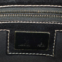 Fendi Black Zucca Small Baguette Shoulder Bag