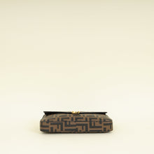 Fendi Tobacco FF 1974 Zucca Embossed Wallet On Chain W/ 2 Pouch