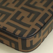 Fendi Tobacco FF 1974 Zucca Embossed Wallet On Chain W/ 2 Pouch