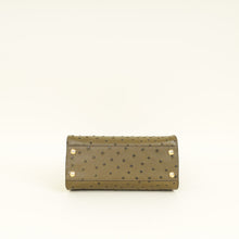 Fendi Avocado Green Ostrich Mini Peekaboo Bag