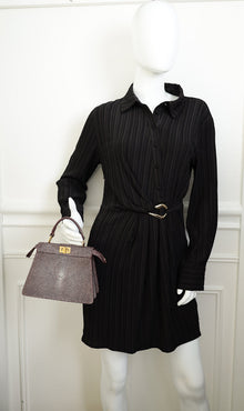 Fendi Burgundy Peekaboo ISeeU Petite Bag