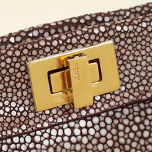 Fendi Burgundy Peekaboo ISeeU Petite Bag