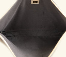 Fendi Etoupe Zip Large Flat Wristlet Pouch