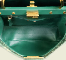 Fendi Green Python Peekaboo Mini Bag