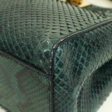 Fendi Green Python Peekaboo Mini Bag
