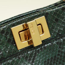 Fendi Green Python Peekaboo Mini Bag