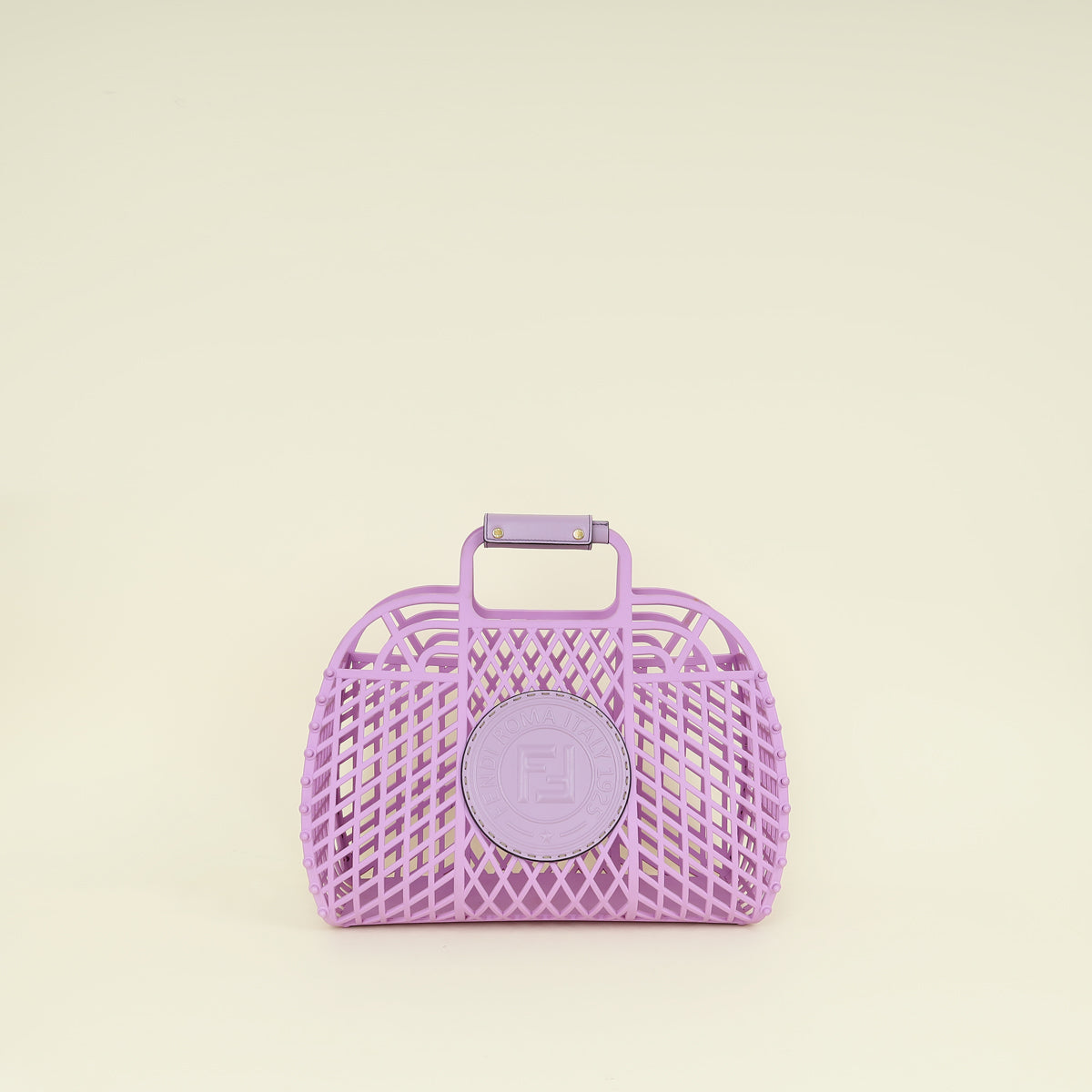 Fendi Purple Logo Basket Bag
