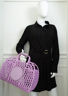 Fendi Purple Logo Basket Bag