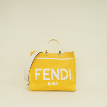 Fendi Mimosa Panna Sunshine Medium Shopping Tote Bag