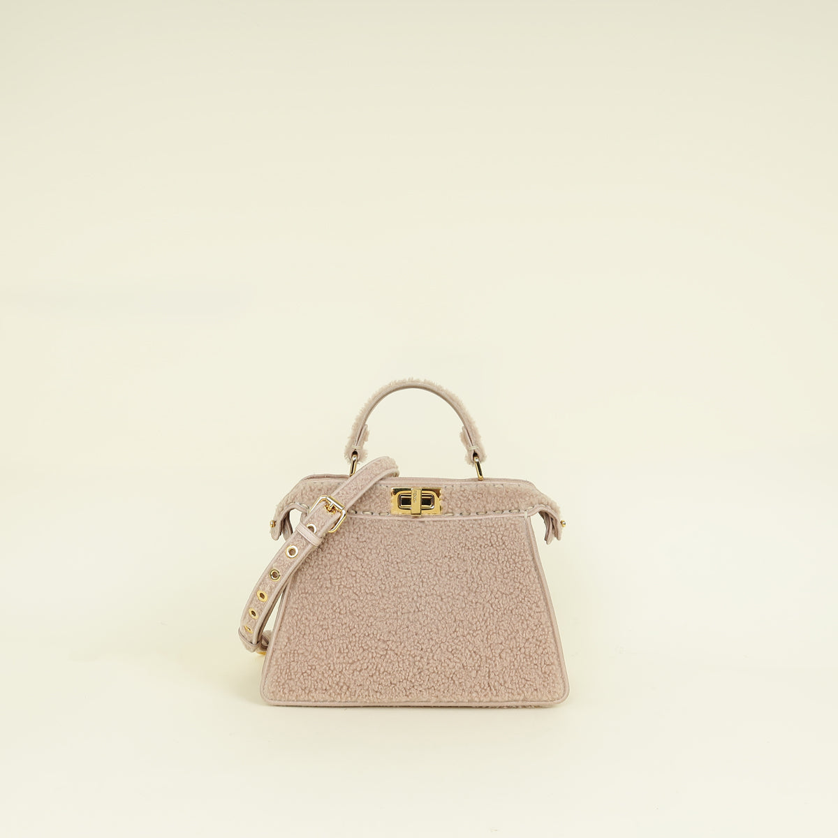 Fendi Beige Peekaboo ISeeU 2021 Small Bag