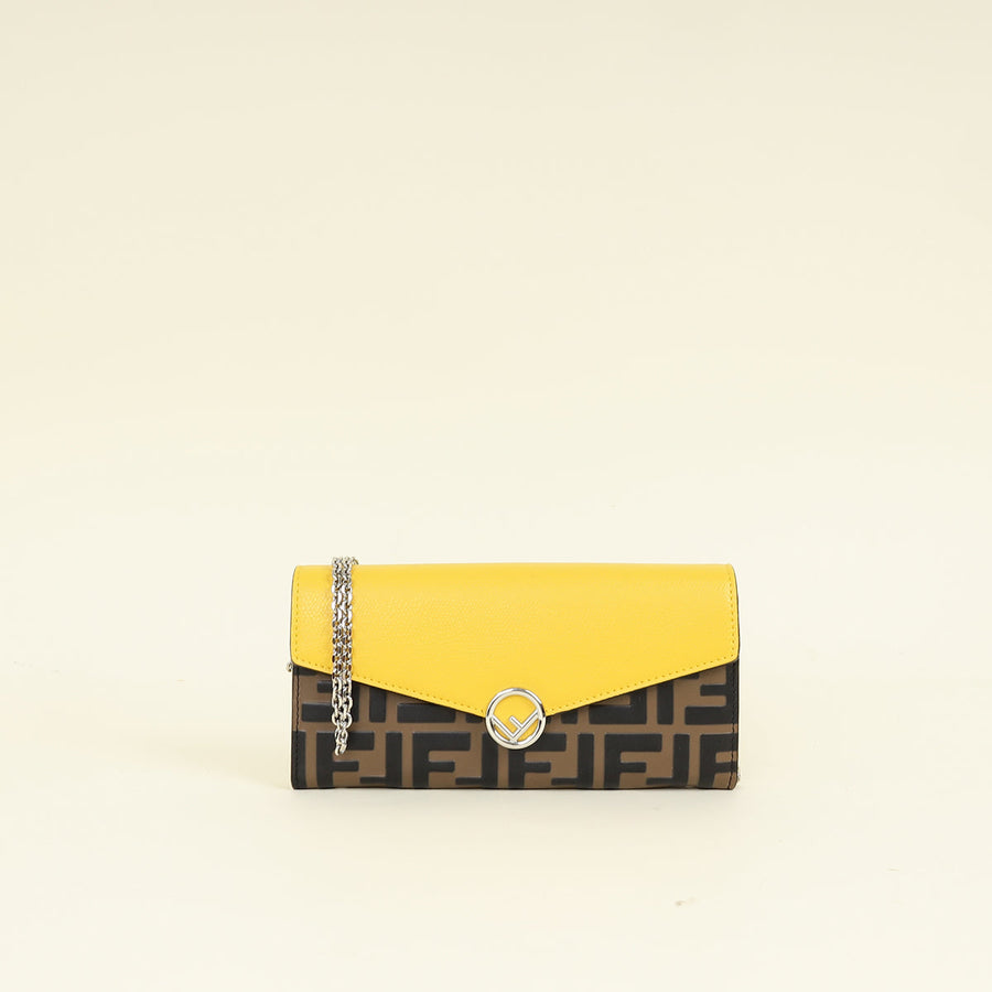 Fendi Bicolor Continental Wallet on Chain